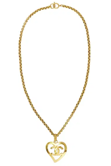 Chanel Chanel 1995 CC Heart Necklace | Thumbnail 1 Chanel Chanel 1995 CC Heart Necklace | Thumbnail 1
