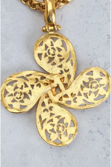 Chanel Chanel CC Swirl Cross Necklace | Thumbnail 7 Chanel Chanel CC Swirl Cross Necklace | Thumbnail 7