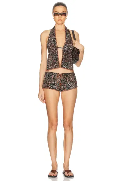 Akoia Swim Batik Crochet Top | Thumbnail 4