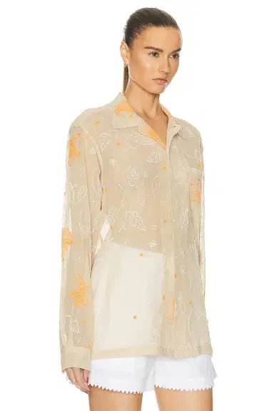 BODE Mesh Lillium Long Sleeve Shirt | Thumbnail 2