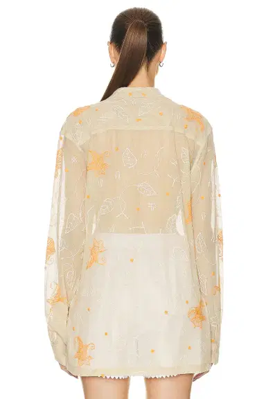 BODE Mesh Lillium Long Sleeve Shirt | Thumbnail 3