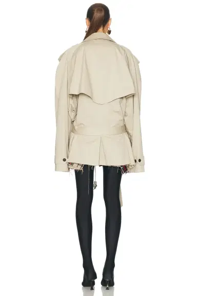 Balenciaga Cropped Trench Jacket | Thumbnail 3 Balenciaga Cropped Trench Jacket | Thumbnail 3