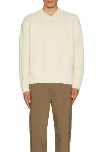 WAO Slub Yarn V-Neck Sweater | Thumbnail 1