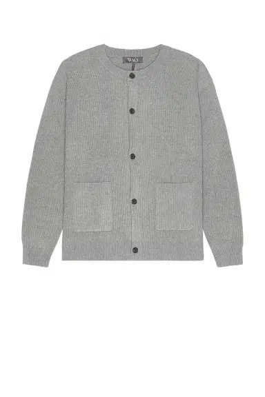 WAO Wool Blend Round Neck Cardigan | Thumbnail 3