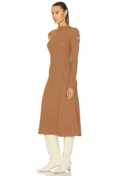 Moncler Long Sleeve Midi Dress | Thumbnail 3