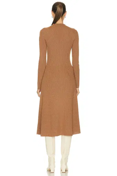 Moncler Long Sleeve Midi Dress | Thumbnail 4