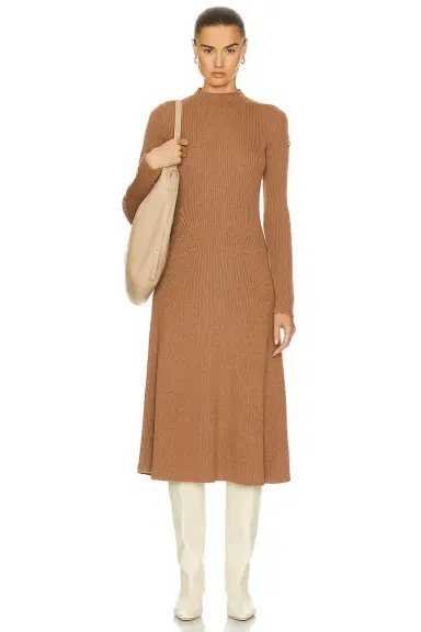 Moncler Long Sleeve Midi Dress | Thumbnail 1