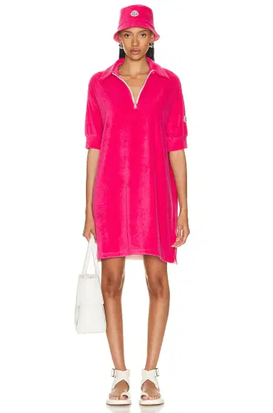 Moncler Terry Shirt Dress | Thumbnail 1 Moncler Terry Shirt Dress | Thumbnail 1