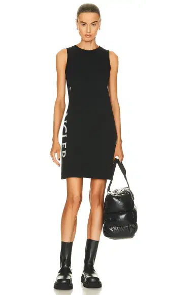 Moncler Matt Black Sleeveless Dress | Thumbnail 1 Moncler Matt Black Sleeveless Dress | Thumbnail 1
