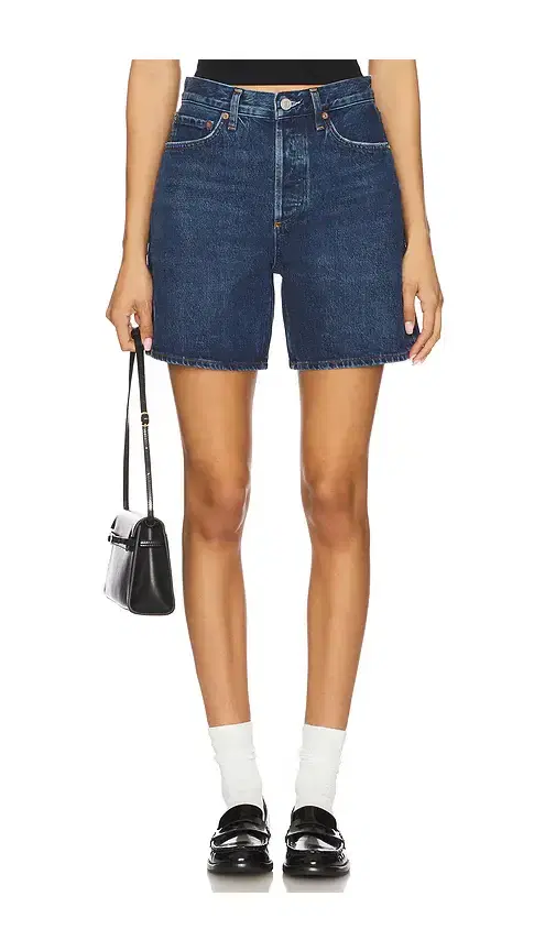AGOLDE Dame High Rise Baggy Short