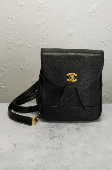 Chanel Chanel Caviar Vintage Triple CC Backpack | Thumbnail 2