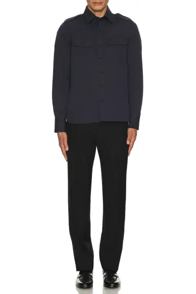 TOM FORD Fluid Poplin Western Shirt | Thumbnail 4 TOM FORD Fluid Poplin Western Shirt | Thumbnail 4