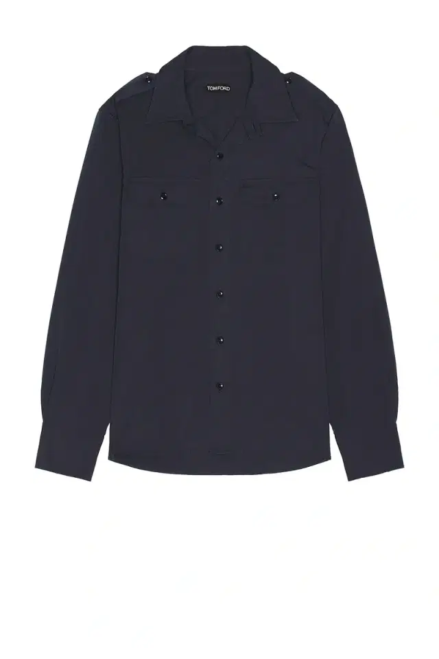 TOM FORD Fluid Poplin Western Shirt
