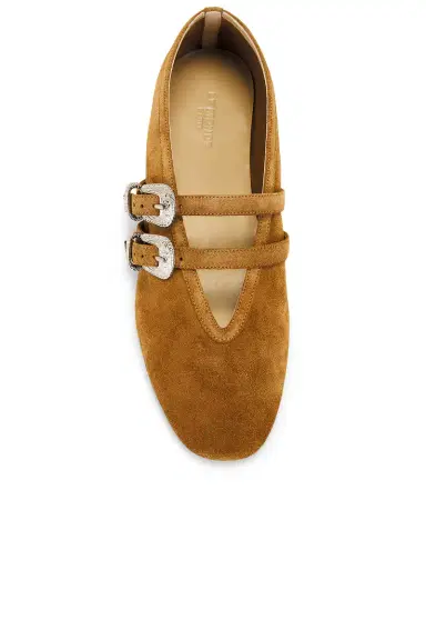 Le Monde Béryl Claudia Western Buckle Ballet Slipper | Thumbnail 4 Le Monde Béryl Claudia Western Buckle Ballet Slipper | Thumbnail 4