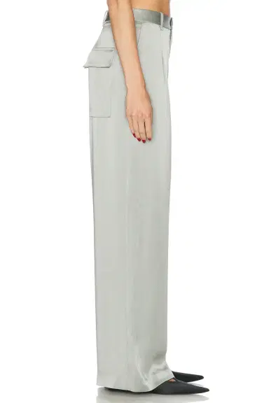 Lapointe Satin Relaxed Pleated Pant | Thumbnail 3