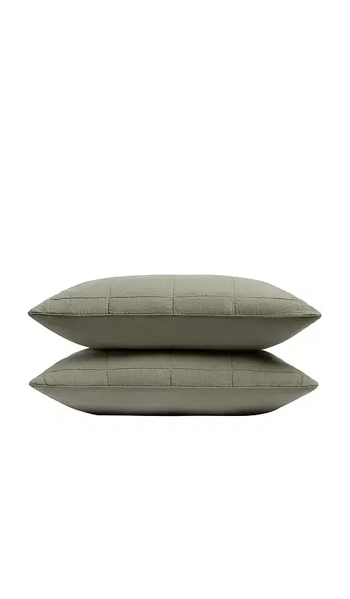 Parachute Linen Box Quilted Sham Set