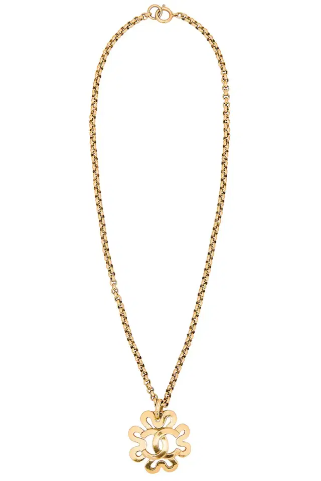 chanel Chanel 1995 CC Flower Necklace