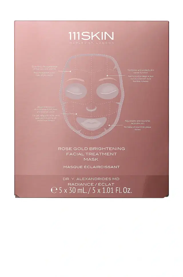 111SKIN Rose Gold Brightening Facial Treatment Mask 5 Pack