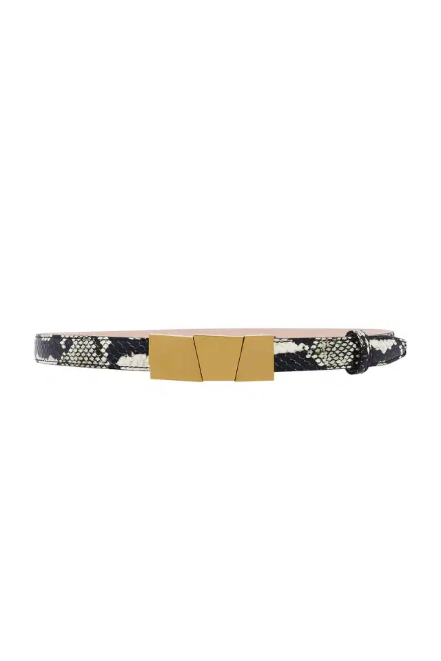 KHAITE Axel Antique Gold 20mm Belt