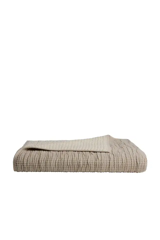 Organic Channel Gauze Throw