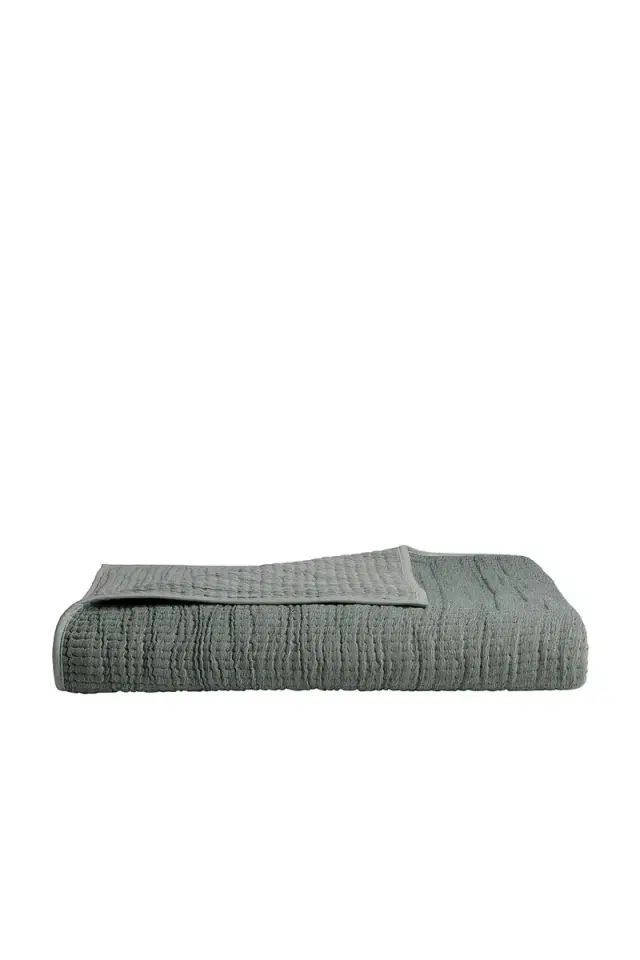 Organic Channel Gauze Throw