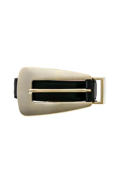 Khaite Lucca Gold Buckle 30mm Belt | Thumbnail 3