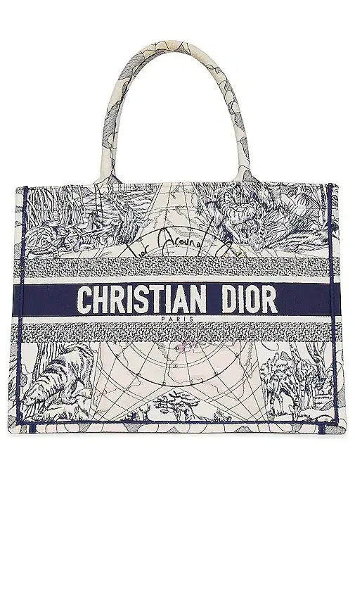FWRD Renew Dior Around The World Book Tote Bag