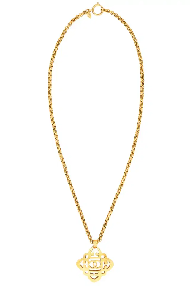 chanel Chanel 1992 Coco Mark Necklace