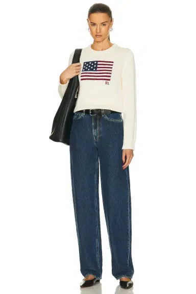 Polo Ralph Lauren Flag Long Sleeve Pullover Sweater | Thumbnail 4