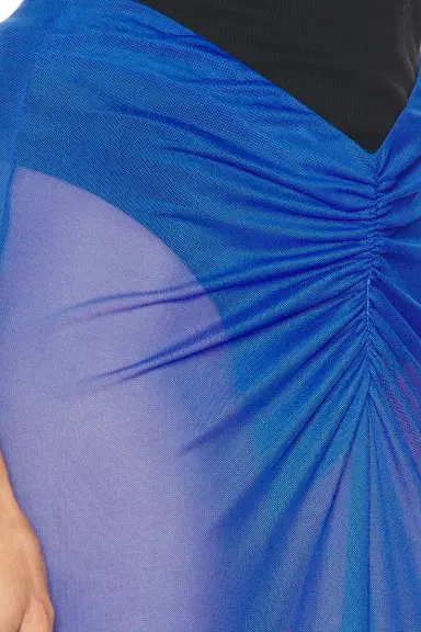 LaPointe Mesh Ruched Maxi Skirt | Thumbnail 6