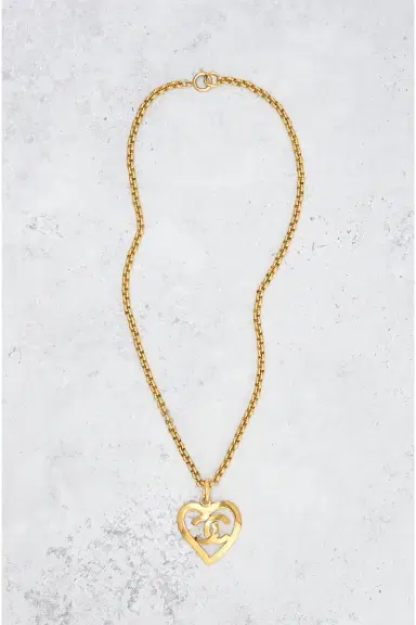Chanel Chanel 1995 CC Heart Necklace | Thumbnail 2 Chanel Chanel 1995 CC Heart Necklace | Thumbnail 2