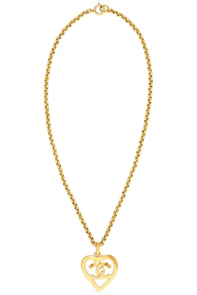 Chanel Chanel 1995 CC Heart Necklace | Thumbnail 1 Chanel Chanel 1995 CC Heart Necklace | Thumbnail 1