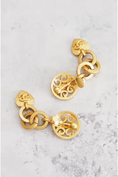 chanel Chanel 1995 CC Heart Clip-On Earrings | Thumbnail 6