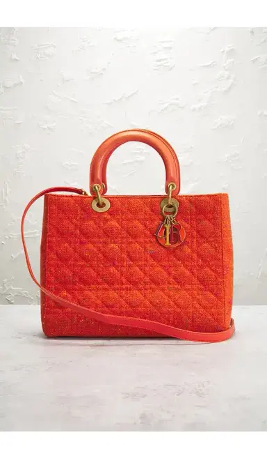 Dior Wool Cannage Lady Handbag | Thumbnail 2