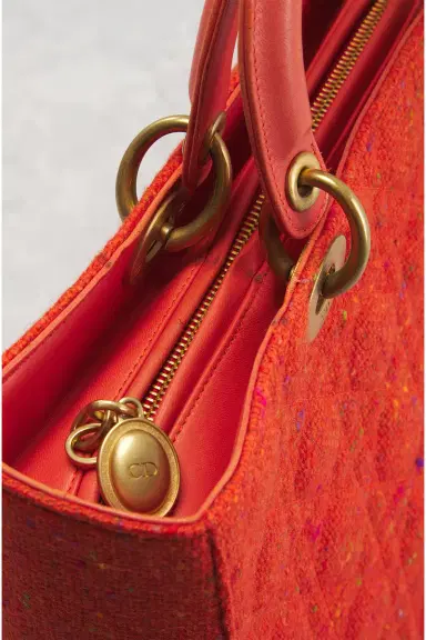 Dior Wool Cannage Lady Handbag | Thumbnail 11