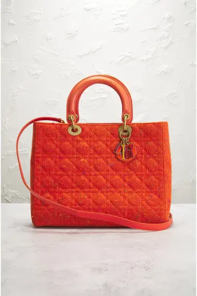 Dior Wool Cannage Lady Handbag | Thumbnail 4
