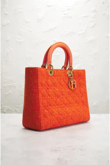 Dior Wool Cannage Lady Handbag | Thumbnail 6