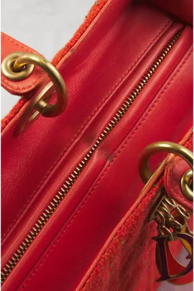Dior Wool Cannage Lady Handbag | Thumbnail 9