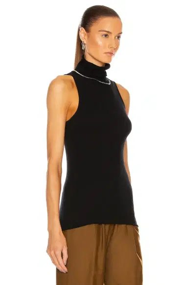 ENZA COSTA Cashmere Halter Turtleneck Top | Thumbnail 2 ENZA COSTA Cashmere Halter Turtleneck Top | Thumbnail 2