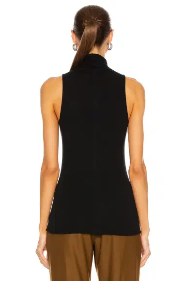 ENZA COSTA Cashmere Halter Turtleneck Top | Thumbnail 3 ENZA COSTA Cashmere Halter Turtleneck Top | Thumbnail 3
