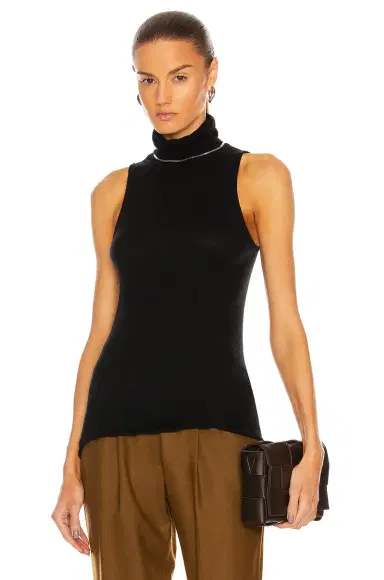 ENZA COSTA Cashmere Halter Turtleneck Top | Thumbnail 1 ENZA COSTA Cashmere Halter Turtleneck Top | Thumbnail 1