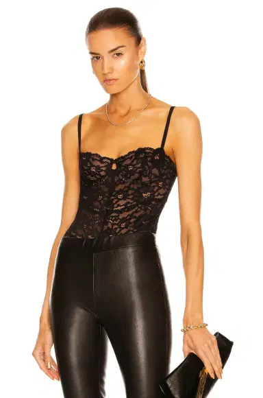 Fleur du Mal Charlotte Lace Balconette Bodysuit | Thumbnail 1