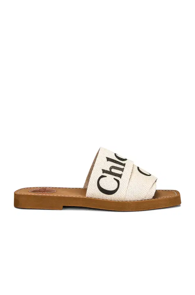 Chloe Woody Flat Slides