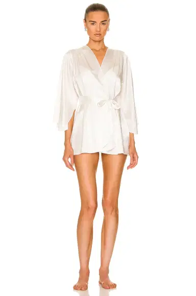 Fleur du Mal Embroidered Angel Sleeve Robe | Thumbnail 2 Fleur du Mal Embroidered Angel Sleeve Robe | Thumbnail 2