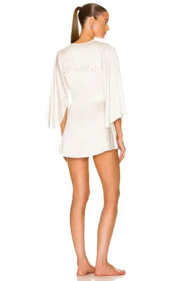 Fleur du Mal Embroidered Angel Sleeve Robe | Thumbnail 1 Fleur du Mal Embroidered Angel Sleeve Robe | Thumbnail 1