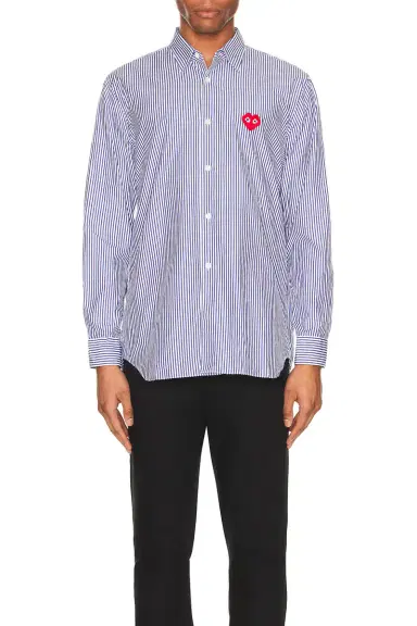 Comme des Garçons PLAY Invader Stipe Shirt | Thumbnail 4 Comme des Garçons PLAY Invader Stipe Shirt | Thumbnail 4