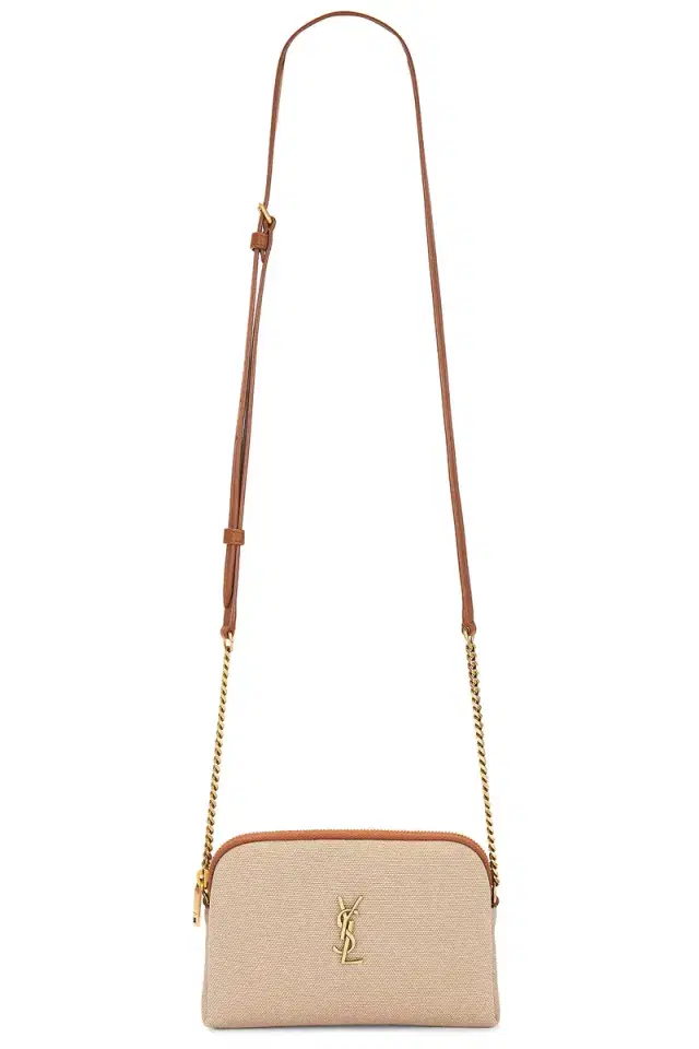 Zipped Pouch Bag With Chain