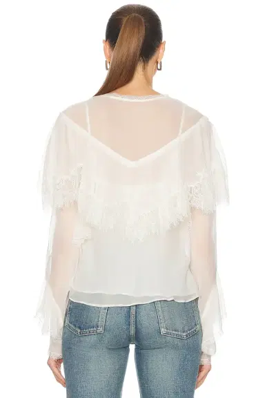 LoveShackFancy Afton Blouse | Thumbnail 3 LoveShackFancy Afton Blouse | Thumbnail 3