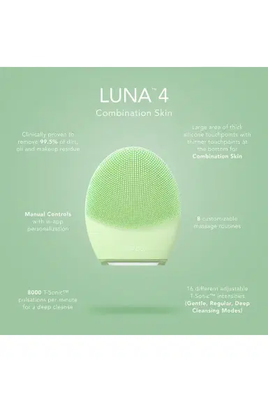 Foreo Luna 4 Facial Cleansing & Firming Device For Combination Skin | Thumbnail 7 Foreo Luna 4 Facial Cleansing & Firming Device For Combination Skin | Thumbnail 7