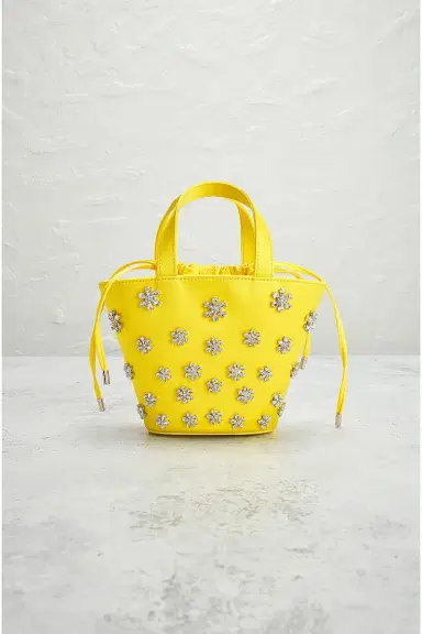 Amina Muaddi AMINA MUADDI Lily Satin Bucket Bag | Thumbnail 2 Amina Muaddi AMINA MUADDI Lily Satin Bucket Bag | Thumbnail 2